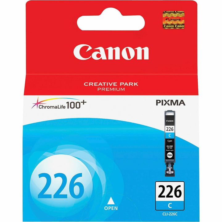Image of Canon CLI-226CY CLI226 Ink Cartridge, Inkjet, Cyan, 1 Each