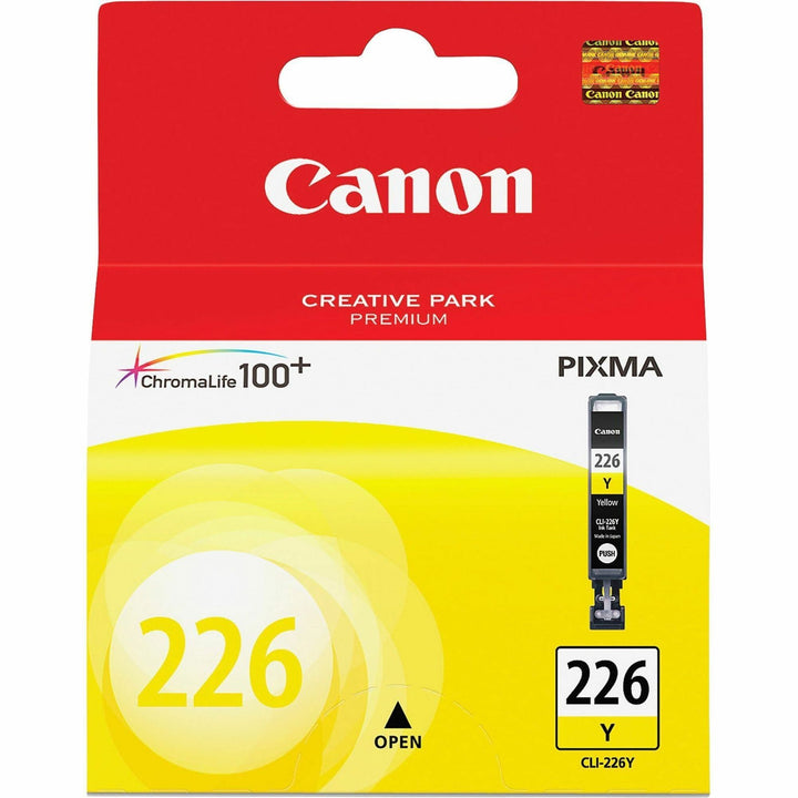 Image of Canon CLI-226YW CLI226 Ink Cartridge, Inkjet, Yellow, 1 Each