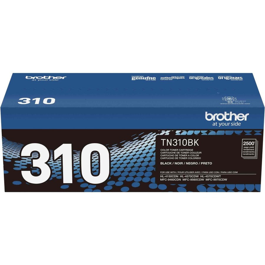 Image of Brother TN310BK TN310 BK/C/M/Y Toner Cartridge, 2500 Pages, 1 Each