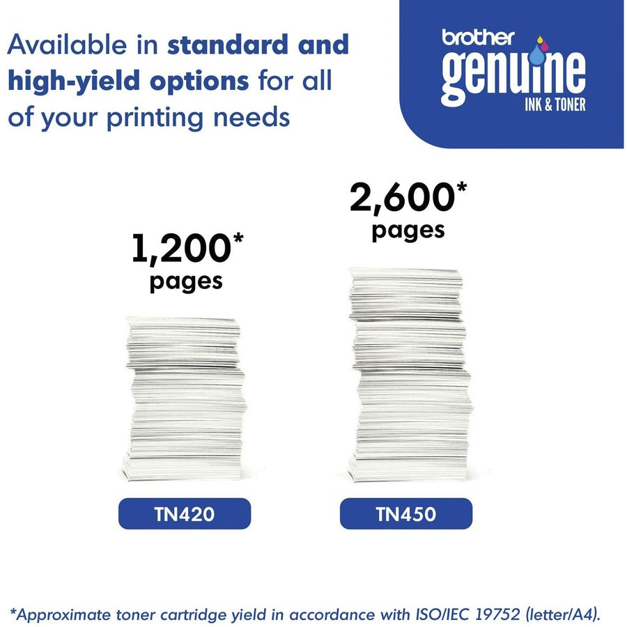 Image of Brother TN420 Toner Cartridge, 1200 Pages, 1 Each