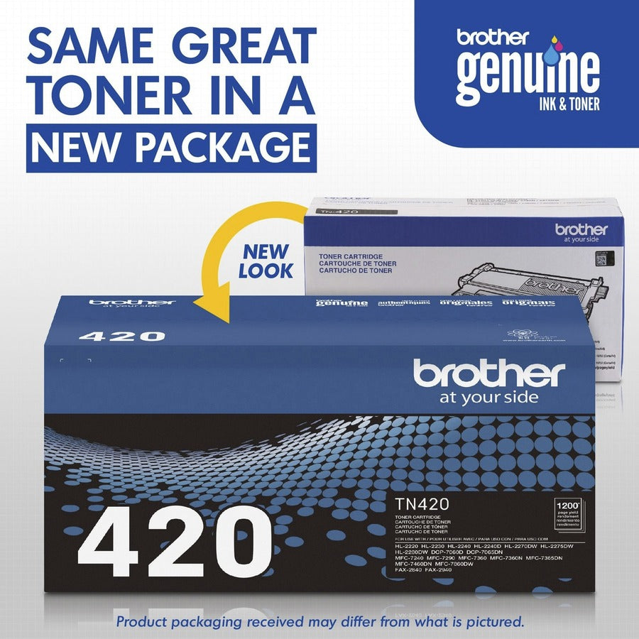 Image of Brother TN420 Toner Cartridge, 1200 Pages, 1 Each