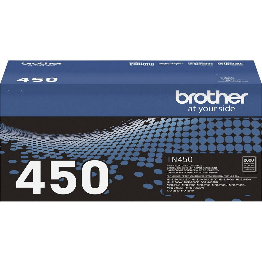Image of Brother TN450 Toner Cartridge, 2600 Pages, 1 Each