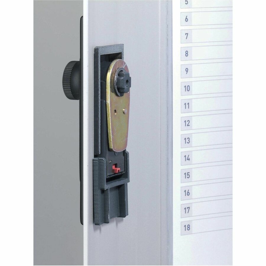 Image of Durable® Key Box Plus, 54-Key, Brushed Aluminum, Silver, 11.75 x 4.63 x 15.75