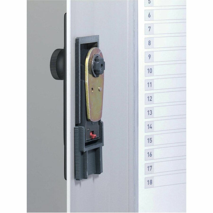Image of Durable® Key Box Plus, 54-Key, Brushed Aluminum, Silver, 11.75 x 4.63 x 15.75