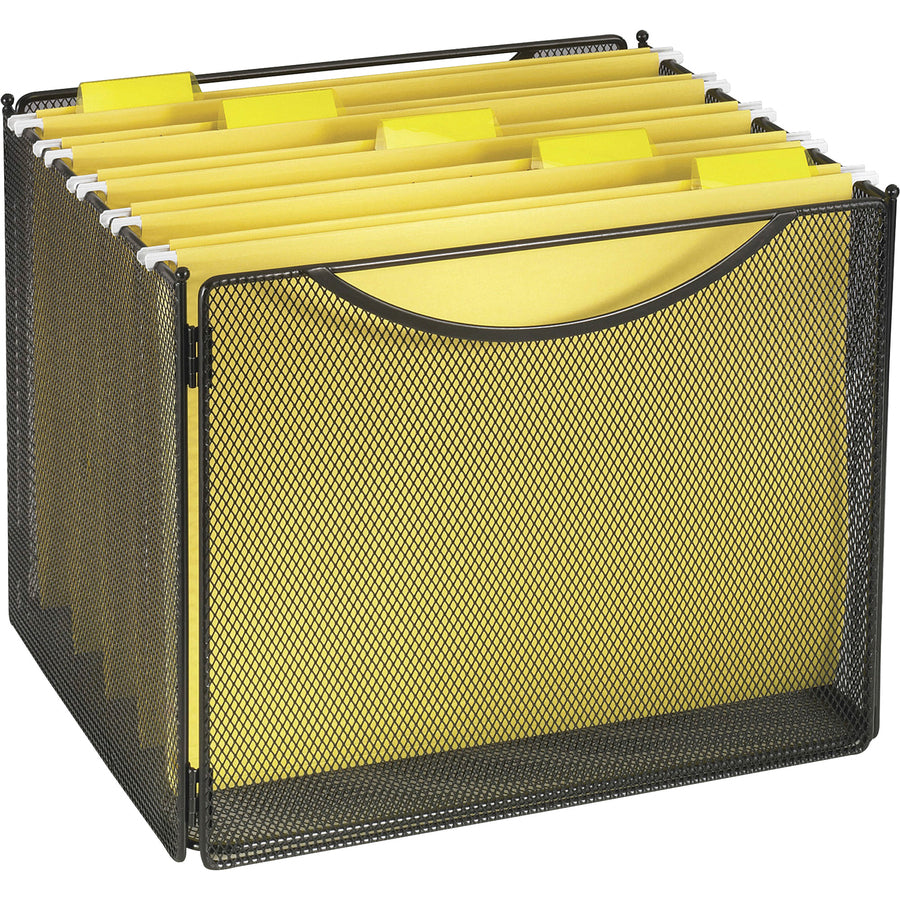 Image of Safco® Onyx Desktop Box File, Letter Files, 12.5" X 11" X 10", Black
