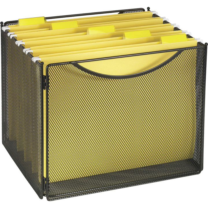 Image of Safco® Onyx Desktop Box File, Letter Files, 12.5" X 11" X 10", Black