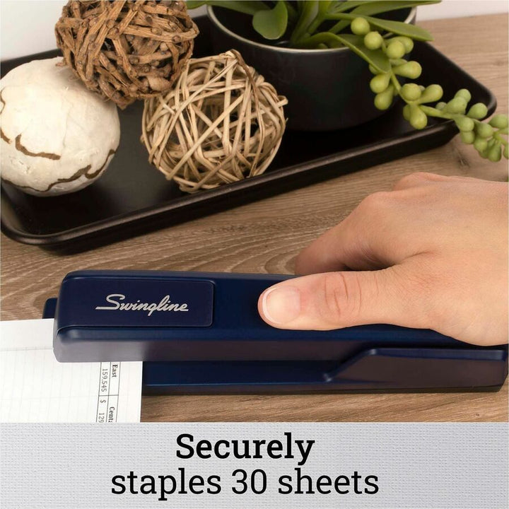 Image of Swingline® 747 Classic Full Strip Stapler, 30-Sheet Capacity, Royal Blue