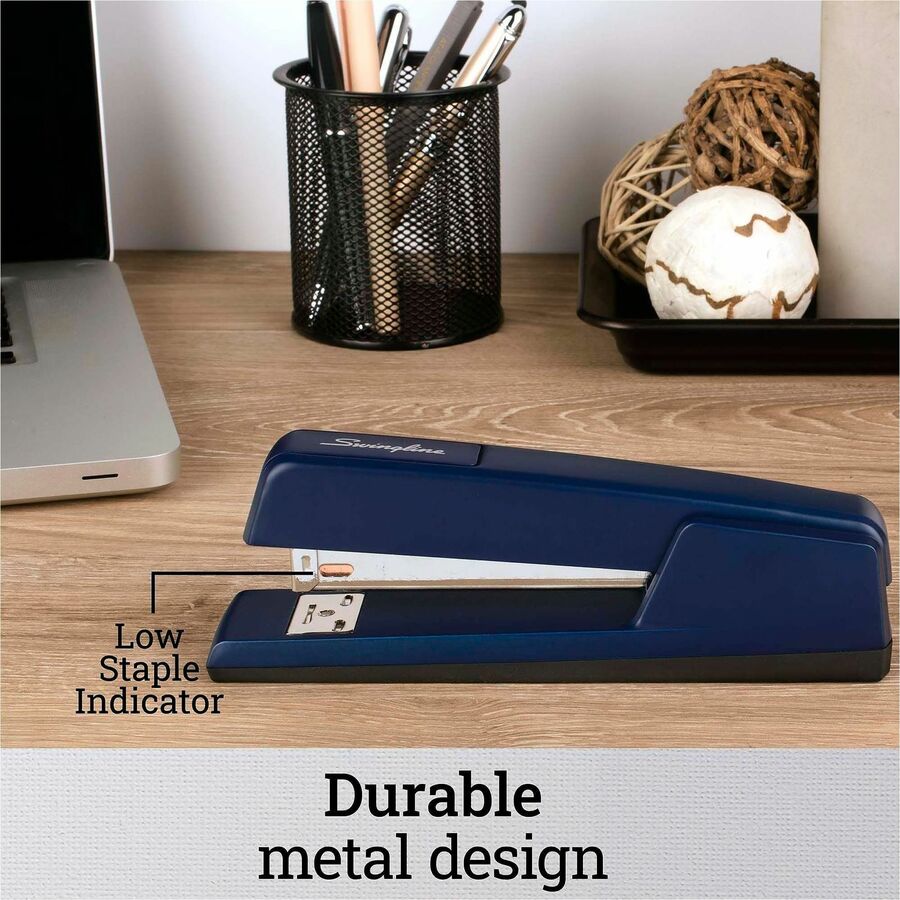 Image of Swingline® 747 Classic Full Strip Stapler, 30-Sheet Capacity, Royal Blue