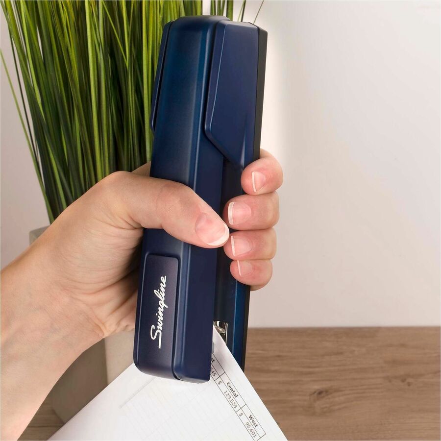Image of Swingline® 747 Classic Full Strip Stapler, 30-Sheet Capacity, Royal Blue