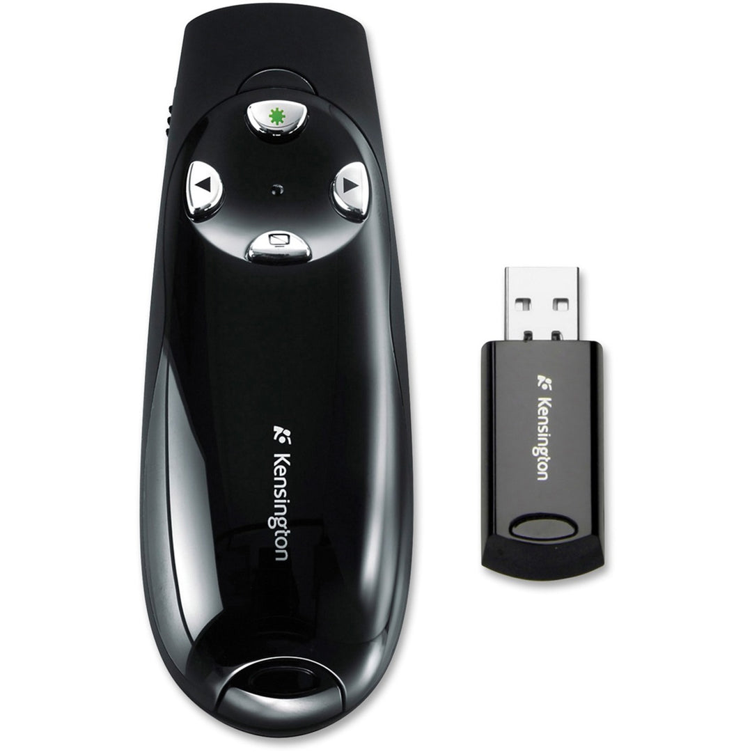 Image of Kensington® Wireless Presenter Pro With Green Laser, Class 2, 150 Ft Range, Black