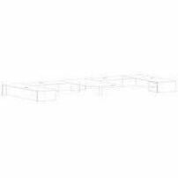 Image of Lorell Bridge,48"x24"x29-1/2",Mahogany