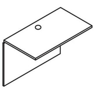 Image of Lorell Bridge,48"x24"x29-1/2",Mahogany