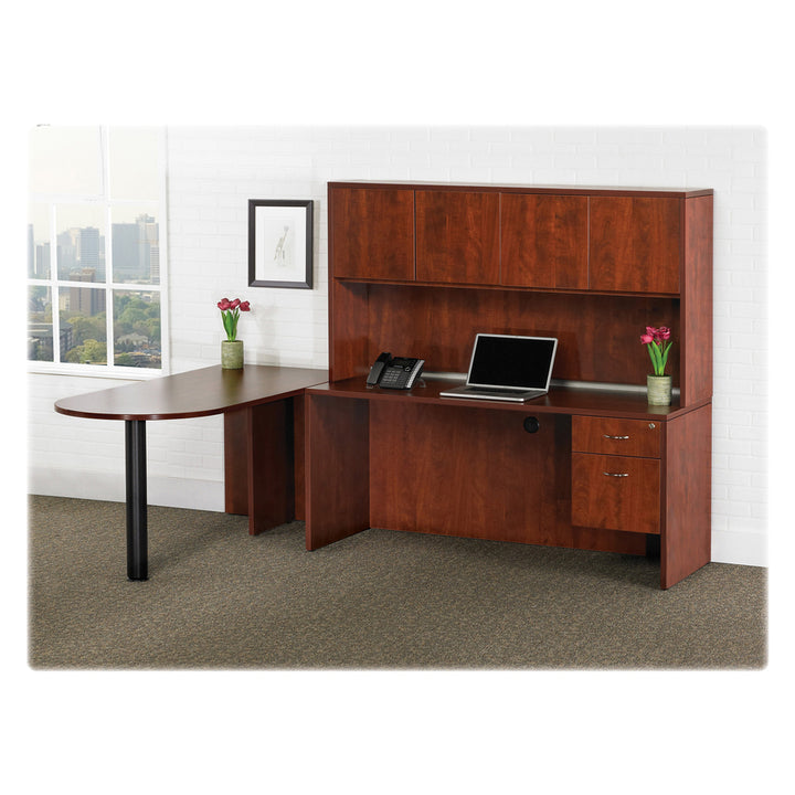 Image of Lorell Credenza Shell, 66"x24"x29-1/2", Mahogany