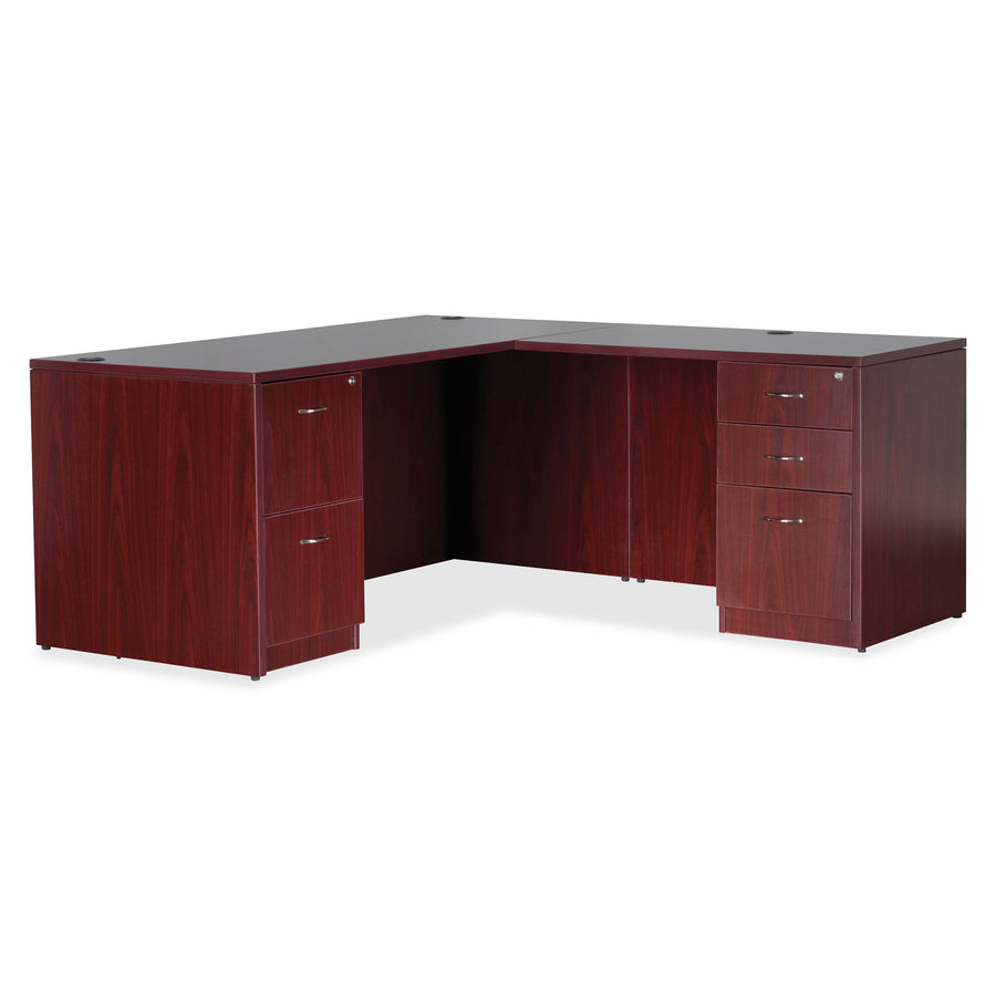 Image of Lorell Desk Shell, Rectangular, 60"x30"x29-1/2", Mahogany
