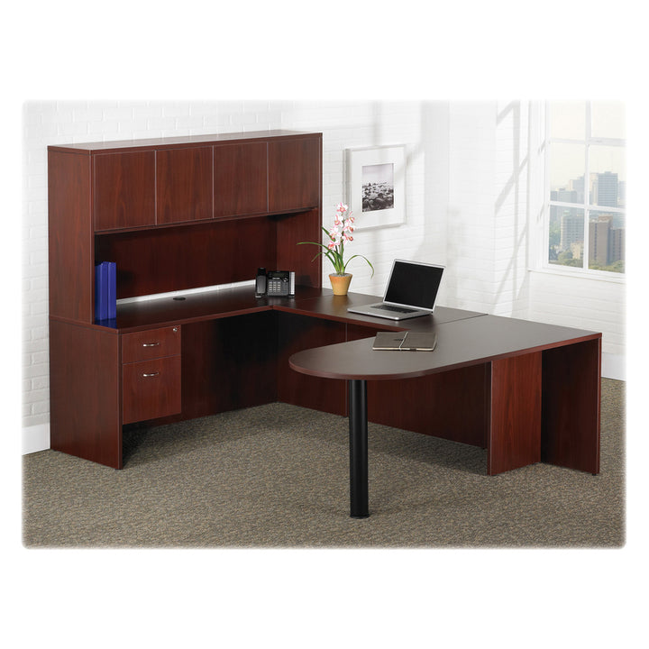 Image of Lorell Desk Shell, Rectangular, 72"x36"x29-1/2", Mahogany