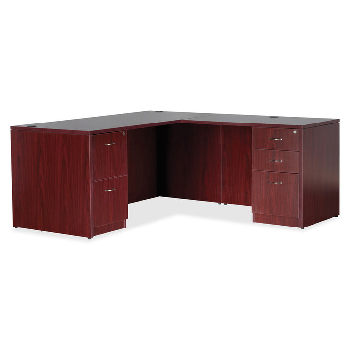 Image of Lorell Desk Shell, Rectangular, 72"x36"x29-1/2", Mahogany
