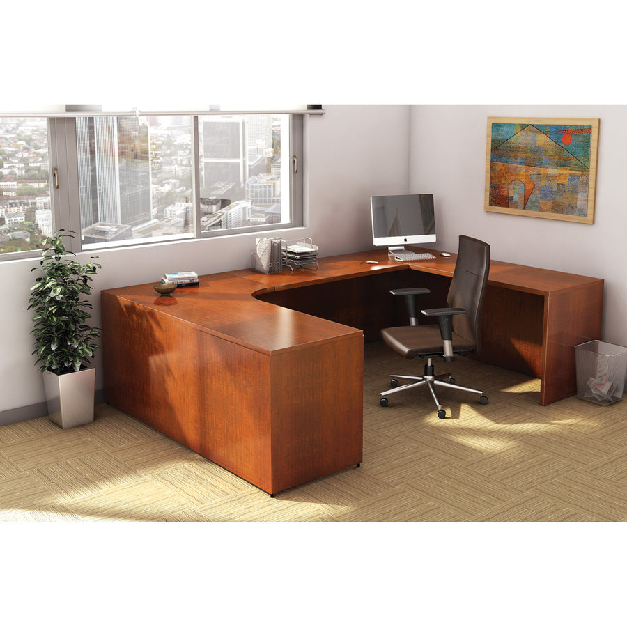 Image of Lorell Rectangular Desk Shell, 72"x36"x29-1/2", Cherry