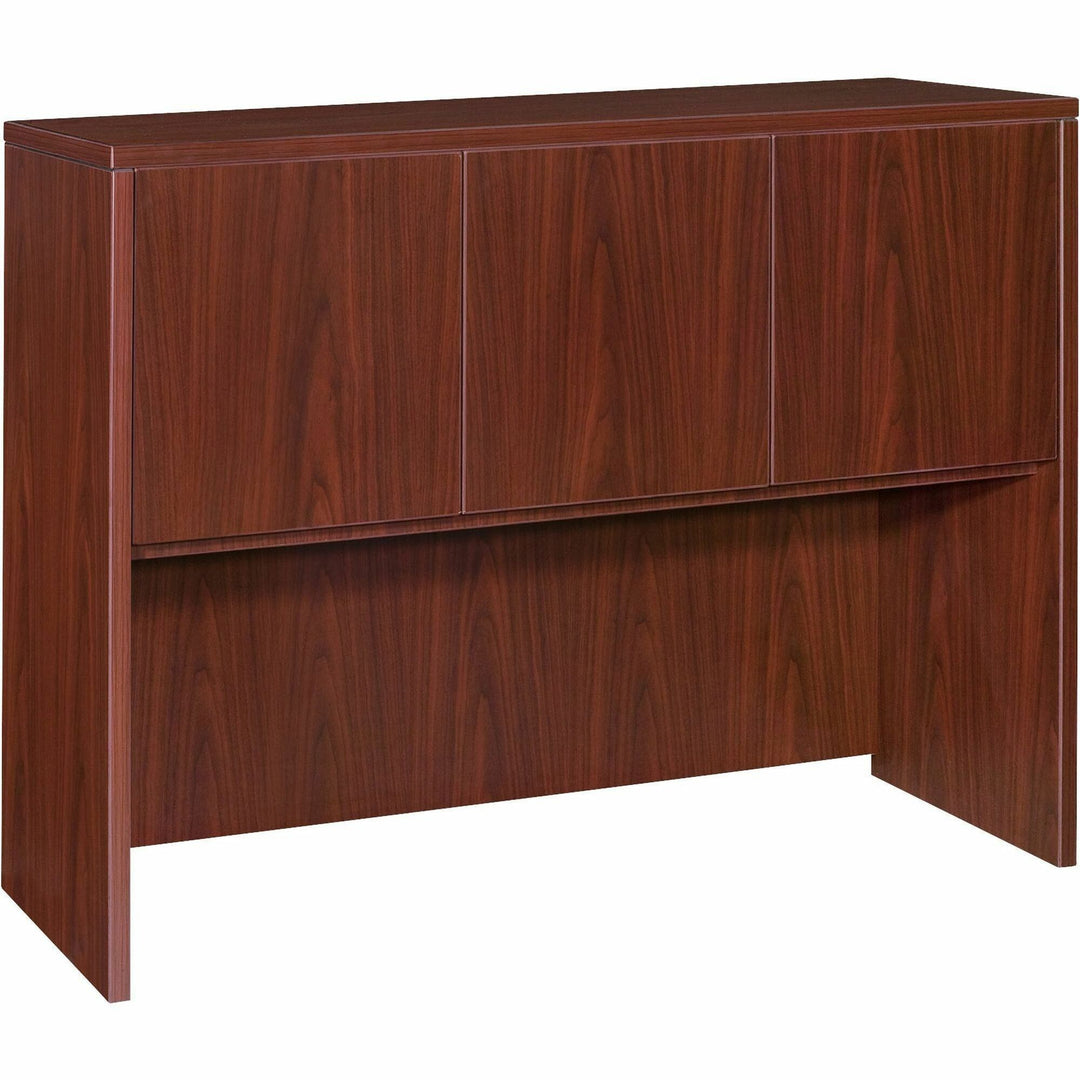 Image of Lorell Hutch, w/Doors,48"x15"x36", Mahogany