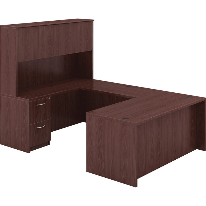 Image of Lorell Hutch, w/Doors,48"x15"x36", Mahogany