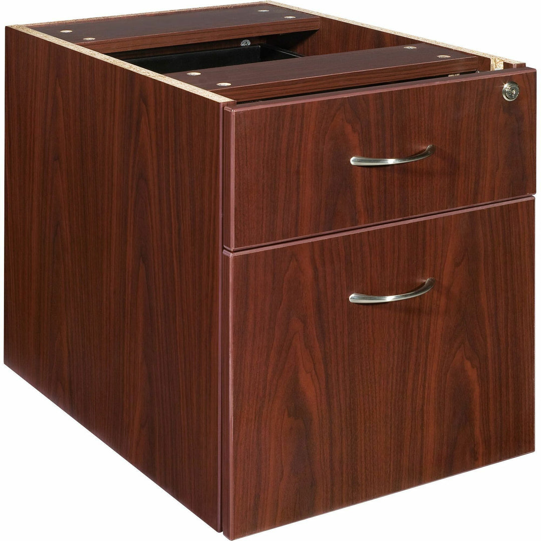Image of Lorell Pedestal,Box/File,Hanging,16"x22"x28-1/4",Mahogany