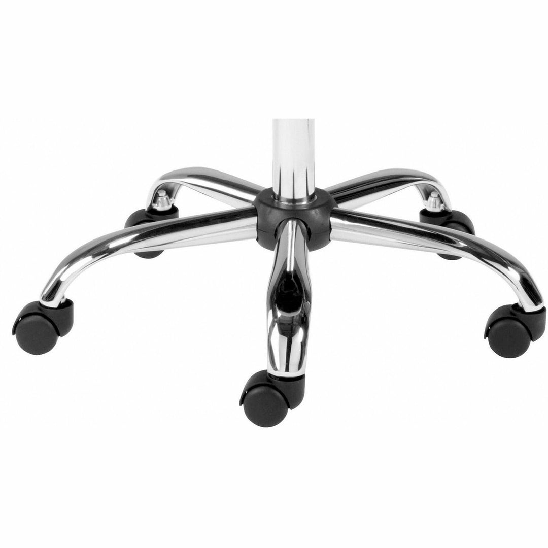 Image of Lorell Pneumatic Height Stool, Backless, 24"x24"x23", Black