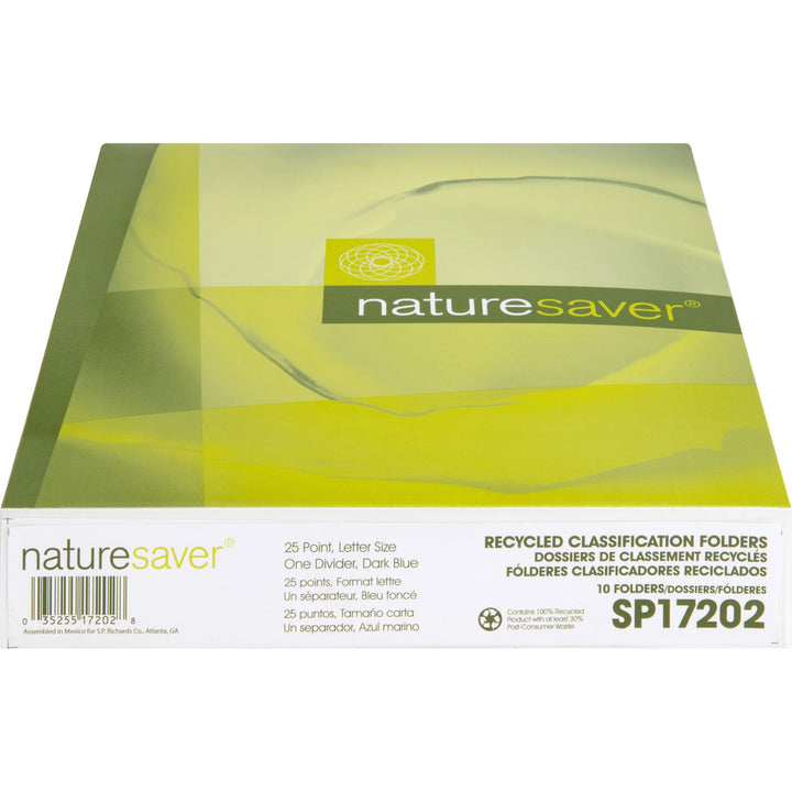 Image of Nature Saver Classification Folders, 2"Exp.,1 Dvdr,Letter,10/BX,DBE