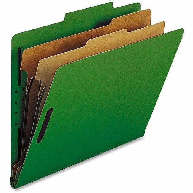Image of Nature Saver Classification Folders, 2"Exp., 2 Dvdrs,Letter,10/BX,GN