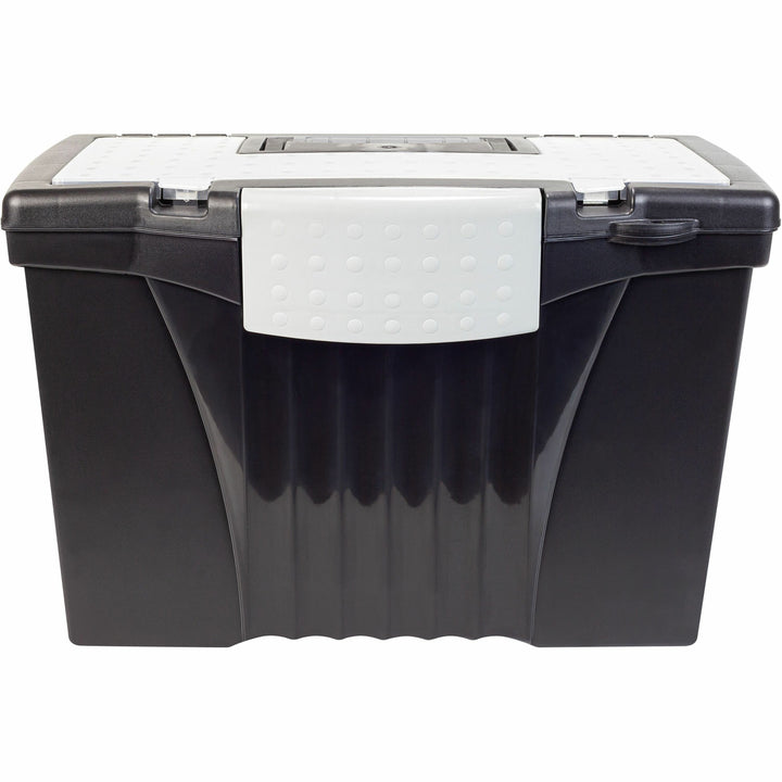 Image of Storex 61510U01C Portable File Storage Box