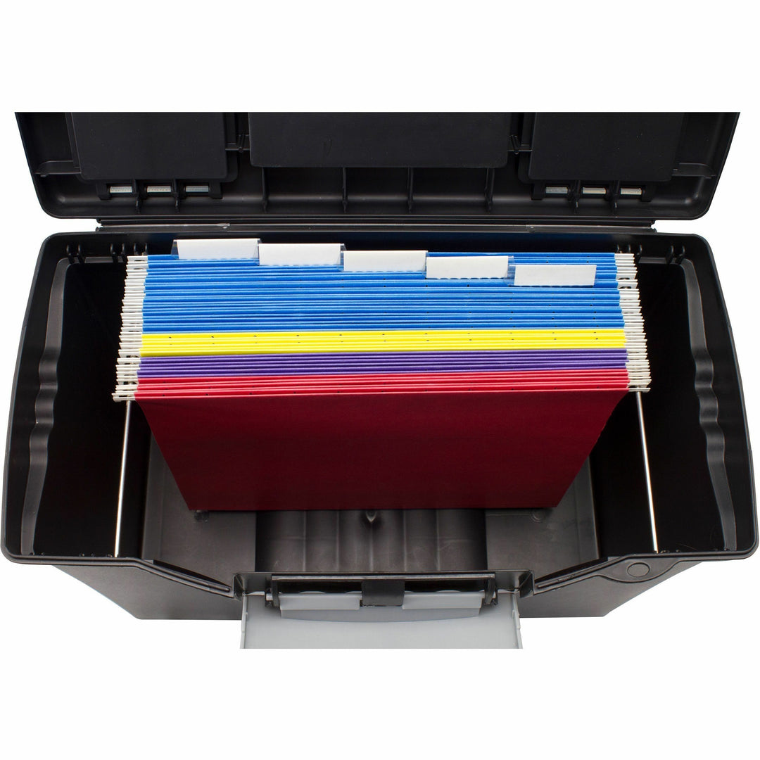 Image of Storex 61510U01C Portable File Storage Box