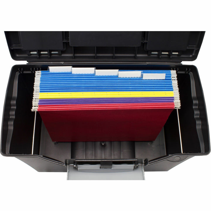 Image of Storex 61510U01C Portable File Storage Box