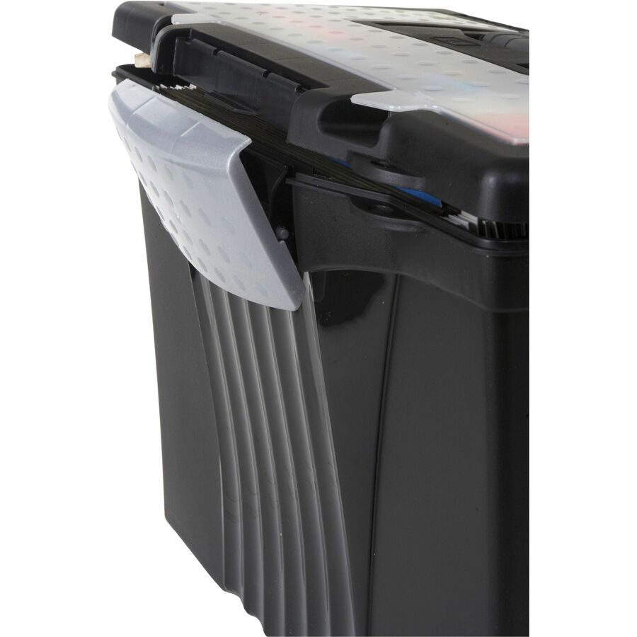 Image of Storex 61510U01C Portable File Storage Box