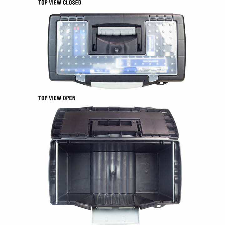 Image of Storex 61510U01C Portable File Storage Box