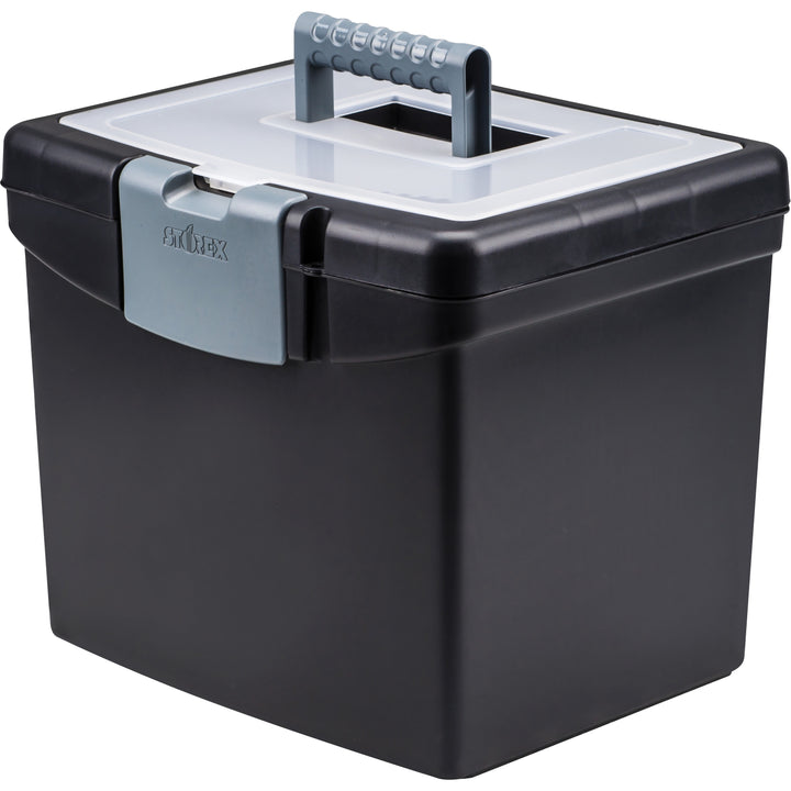 Image of Storex 61502U01C Portable Storage Box