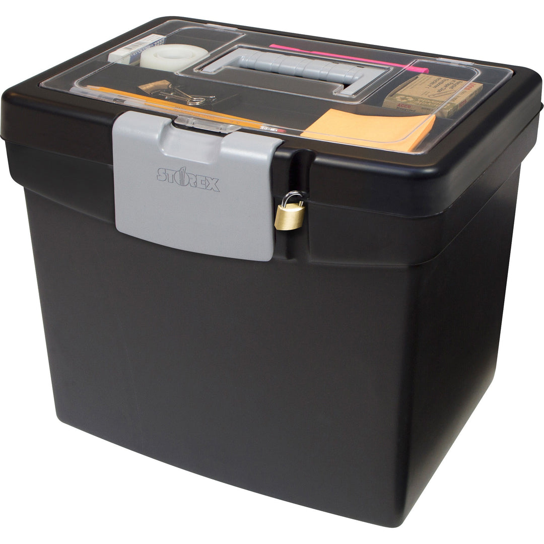 Image of Storex 61502U01C Portable Storage Box