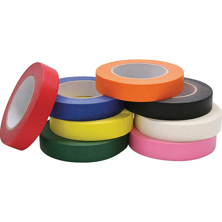 Image of Pacon® Masking Tape Rolls, 1"x60 yards, 8/ST, Assorted