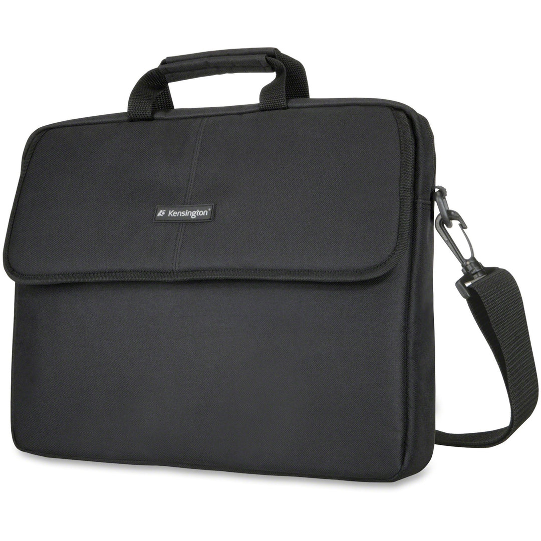 Image of Kensington® Simply Portable Padded Laptop Sleeve, Fits Devices Up to 17", Polyester, 17.38 x 2.13 x 14.25, Black