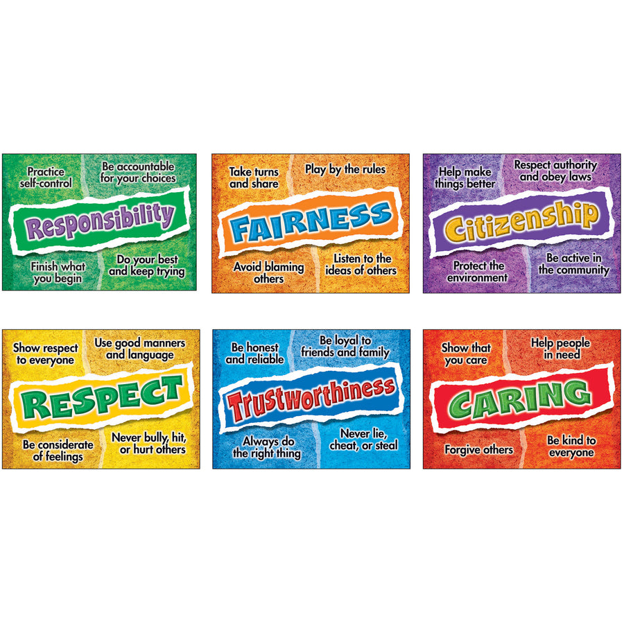 Image of TREND® ARGUS Poster Combo Pack, "Character Choices", 13.5 x 19, 6 Posters/Pack