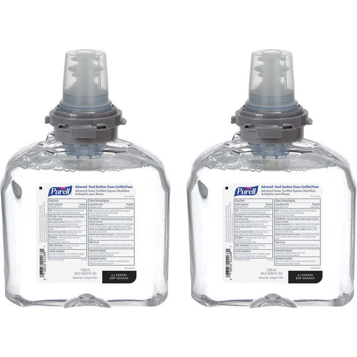 Image of GOJO® Foam Refill, f/PURELL TFX Dispensers, 1200ml, 2/CT, Clear