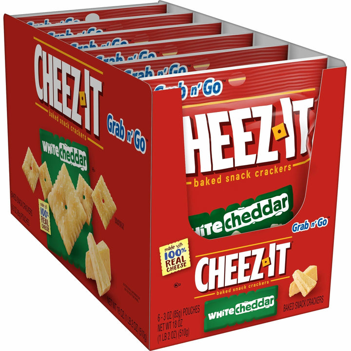 Image of Keebler® Cheez-It Snack Crackers, 3 oz., 6/BX, White Cheddar