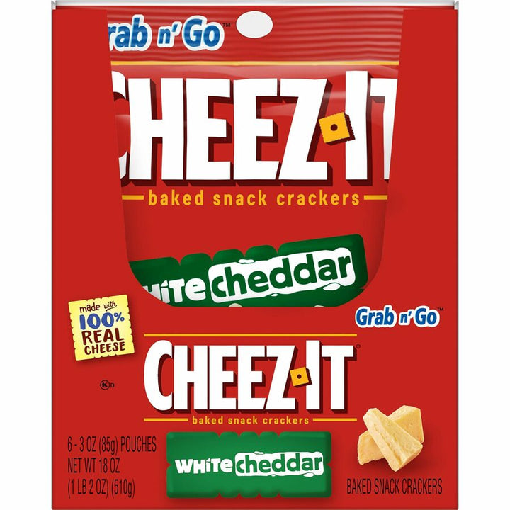 Image of Keebler® Cheez-It Snack Crackers, 3 oz., 6/BX, White Cheddar