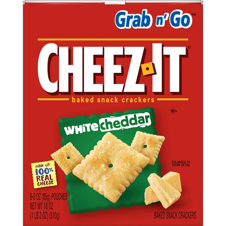 Image of Keebler® Cheez-It Snack Crackers, 3 oz., 6/BX, White Cheddar