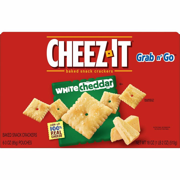 Image of Keebler® Cheez-It Snack Crackers, 3 oz., 6/BX, White Cheddar