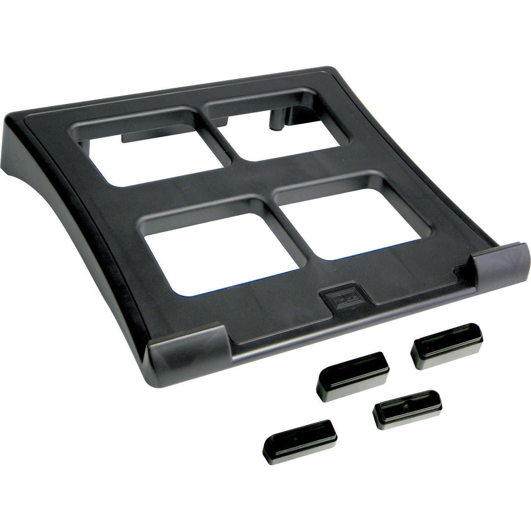 Image of Data Accessories Company Laptop Stand, Height Adjustable, 11-1/2x13"x2-3/5", Black