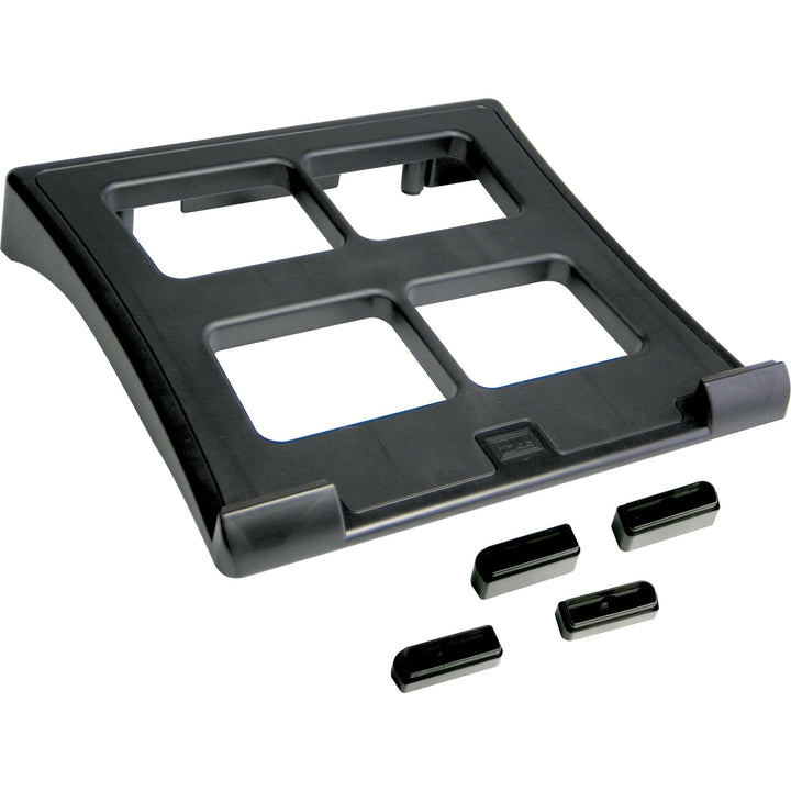 Image of Data Accessories Company Laptop Stand, Height Adjustable, 11-1/2x13"x2-3/5", Black