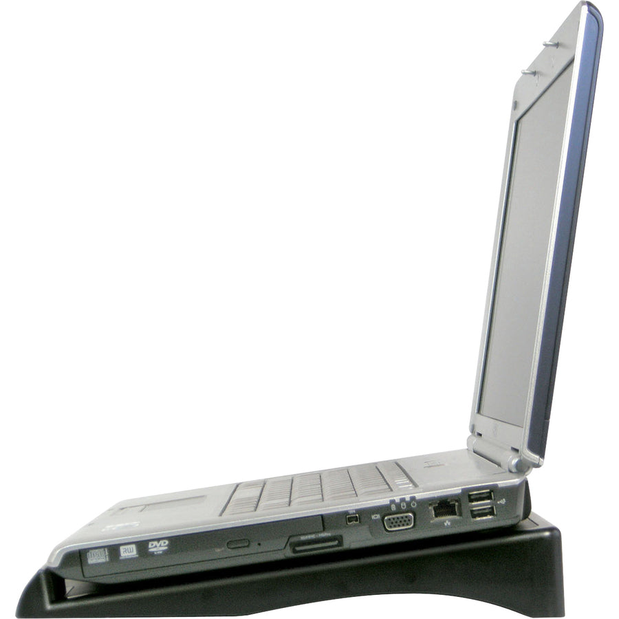 Image of Data Accessories Company Laptop Stand, Height Adjustable, 11-1/2x13"x2-3/5", Black