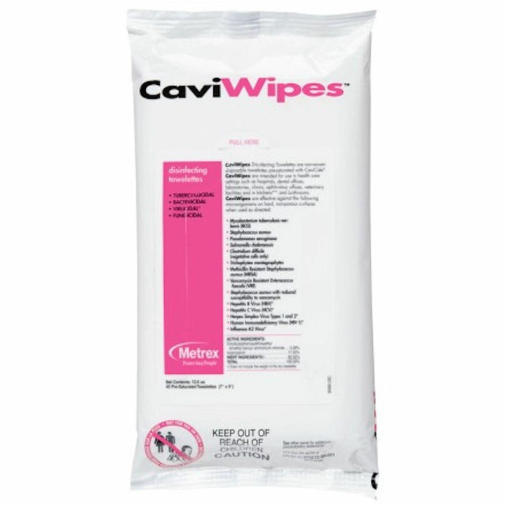 Image of Metrex Disinfectant Wipes,Flatpack,7"x9",45/PK,WE