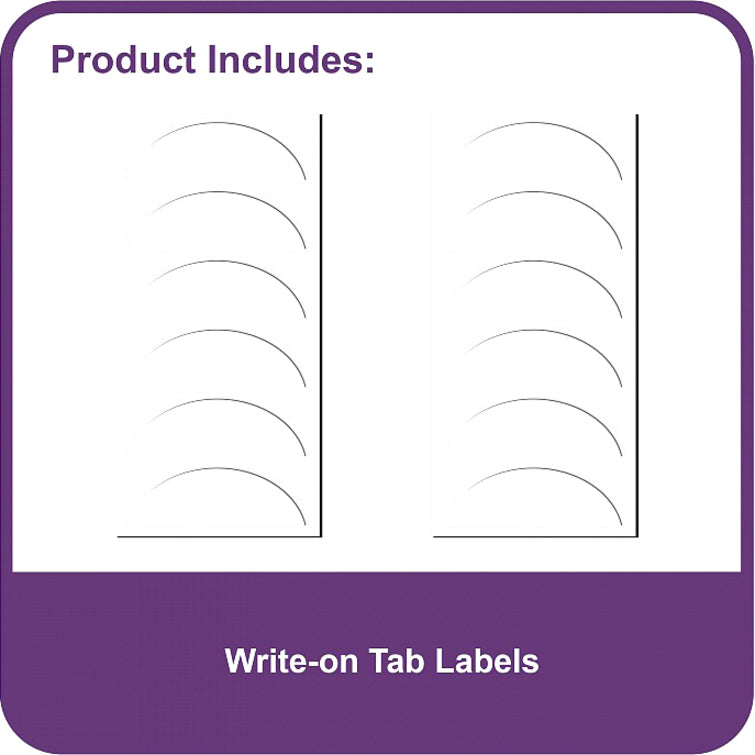 Image of C-Line® Expanding Files, 1.63" Expansion, 13 Sections, Cord/Hook Closure, 1/6-Cut Tabs, Letter Size, Blue