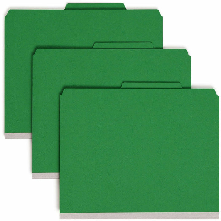 Image of Smead Classification Folders,2"Exp,2 Div,Top Tab,Letter,10/BX, GN