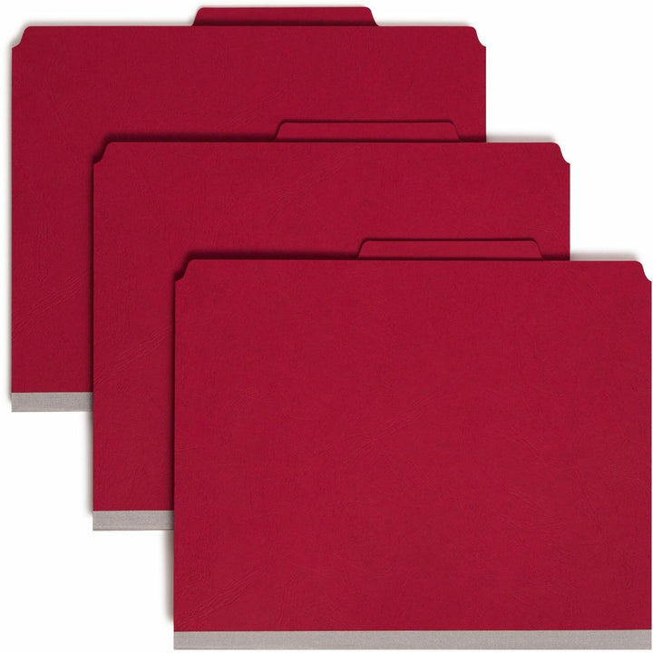 Image of Smead Classification Folders,2"Exp,2 Div,Top Tab,Letter,10/BX,B.RD