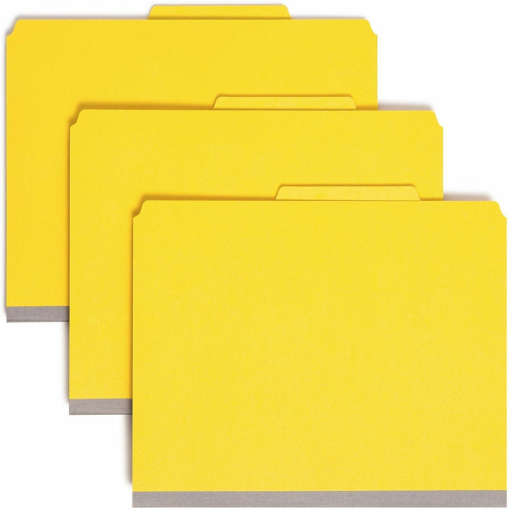 Image of Smead Classification Folders,2"Exp,2 Div,Top Tab,Letter,10/BX, YW